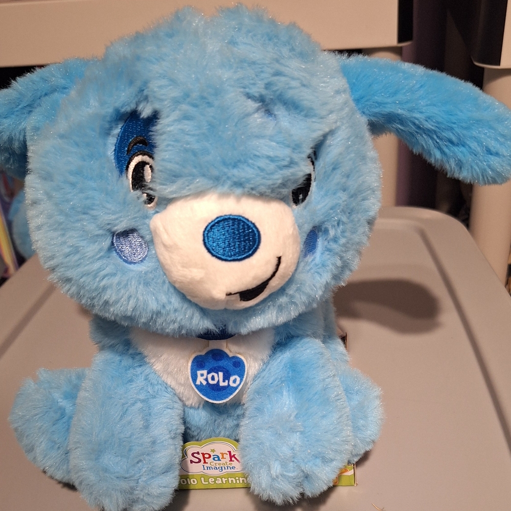Blue Plush Dog Toy
